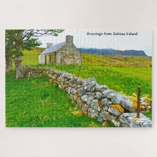 Old Irish Cottage Galway Ireland. Jigzaag Puzzle Legpuzzel (Horizontaal)