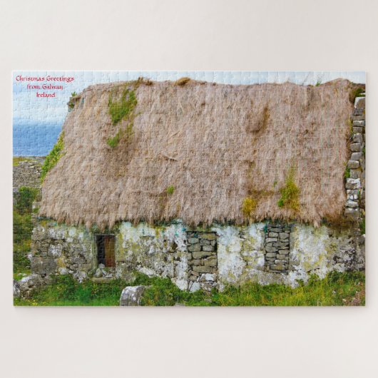 Old Irish Cottage Galway Ireland. Jigzaag Puzzle Legpuzzel (Horizontaal)