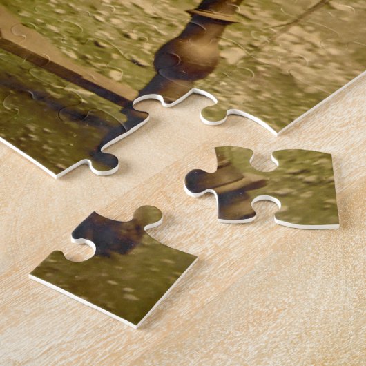 Old Irish Wool Spinner Lady, Jigzaag Puzzle Legpuzzel (Zijkant)