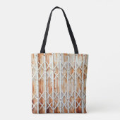 Old iron door panels are rusted. abstract, antiek. tote bag (Achterkant)