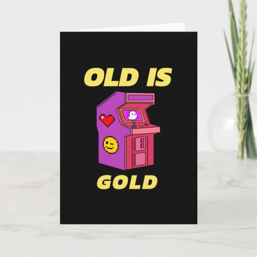 Old is Gold Gamer Kaart (Voorkant)