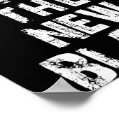 Old Is The New Black Funny Elderly People Birthday Poster (Hoek)