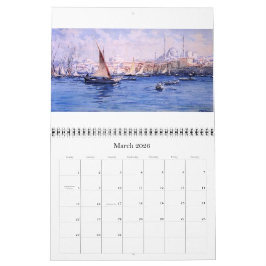 Old Istanbul Wall Calendar Kalender (Mar 2026)