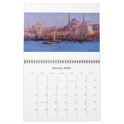 Old Istanbul Wall Calendar Kalender (Jan 2026)