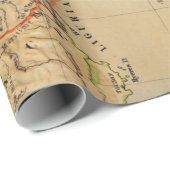 Old Italië Physical Map (1881)  Cadeaupapier (Rol Hoek)