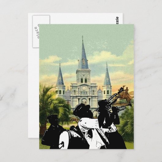 Old Jackson Square Briefkaart (Voorkant / Achterkant)