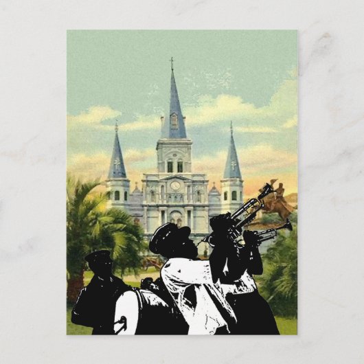 Old Jackson Square Briefkaart (Voorkant)