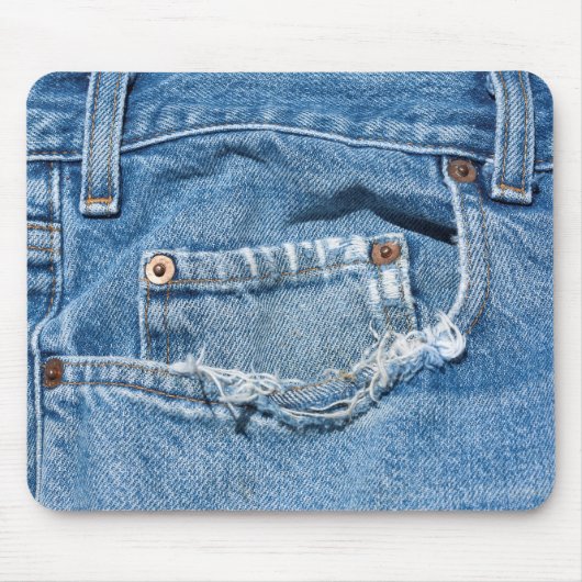 Old Jeans Mousepad Muismat (Voorkant)