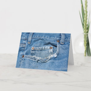 Old Jeans Wenskaart Kaart
