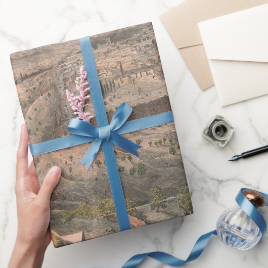 Old Jerusalem Israel Map (1853) Cadeaupapier (Geschenken)