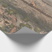 Old Jerusalem Israel Map (1853) Cadeaupapier (Hoek)