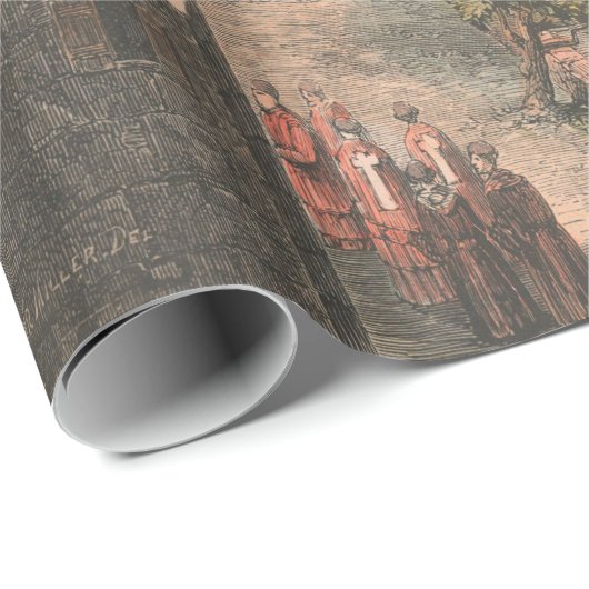 Old Jerusalem Israel Map (1853)  Cadeaupapier (Rol Hoek)