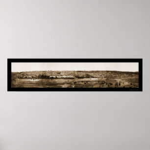 Old Jerusalem Panview Foto 1865 Poster