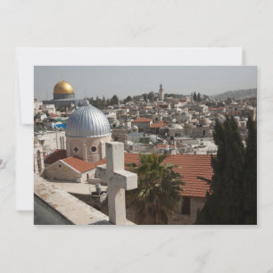Old Jerusalem's Skyline Bedankkaart