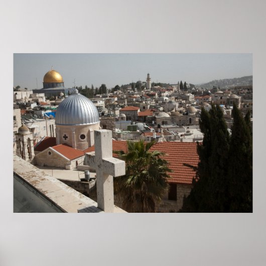 Old Jerusalem's Skyline Poster (Voorkant)
