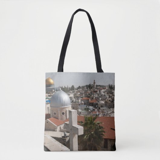 Old Jerusalem's Skyline Tote Bag (Voorkant)