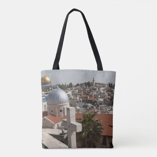 Old Jerusalem's Skyline Tote Bag (Achterkant)