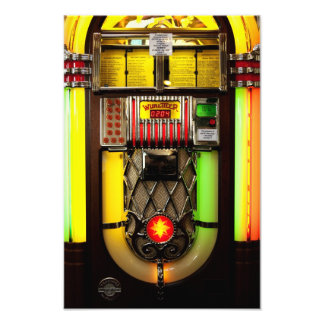 Old Jukebox Foto Afdruk