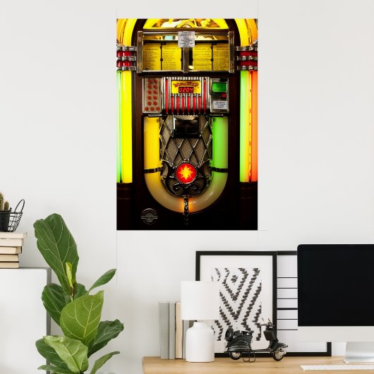 Old Jukebox Poster (Thuiskantoor)
