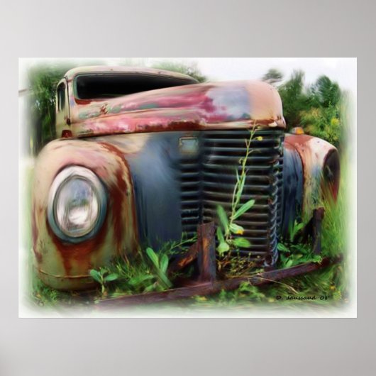 Old Junk International Truck Poster (Voorkant)