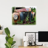 Old Junk International Truck Poster (Thuiskantoor)