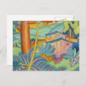 "Old Kahala Home" - Briefkaart van Arman Manookian (Voorkant / Achterkant)