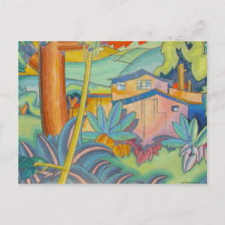 "Old Kahala Home" - Briefkaart van Arman Manookian