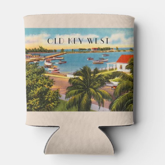 Old Key West Florida Garrison Bight Blikjeskoeler (Achterkant)