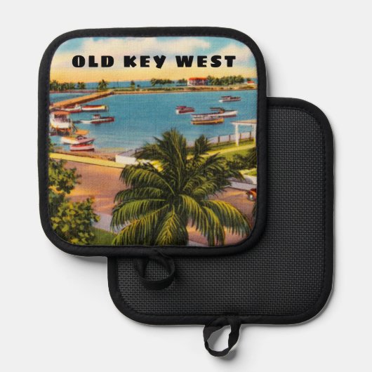 Old Key West Florida met Garrison Bight Pannenlap (Voorkant / Achterkant)