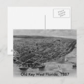 Old Key West Florida Post Card, 1887 Briefkaart (Voorkant / Achterkant)