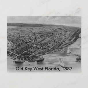 Old Key West Florida Post Card, 1887 Briefkaart