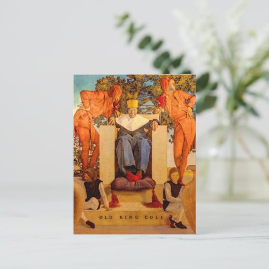 Old King Cole Briefkaart (Staand voorkant)