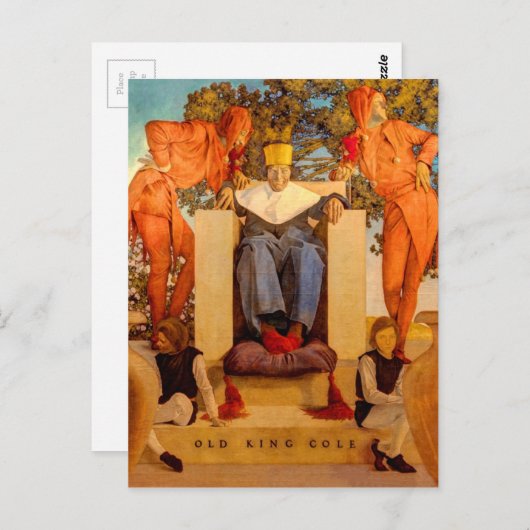 Old King Cole Briefkaart (Voorkant / Achterkant)