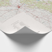 Old Kisatchie National Forest Map (1967)  Cadeaupapier (Hoek)