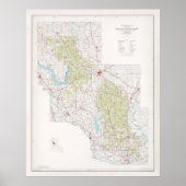Old Kisatchie National Forest Map (1967) Poster (Voorkant)