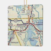 Old Kissimmee Map Keramisch Ornament (Links)