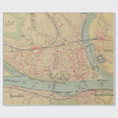 Old Koblenz Germany Map (1919)  Coblenz  Cadeaupapier (Vlak)