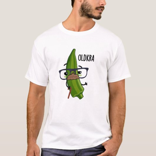 Old-kra Funny Okra Pun T-shirt (Voorkant)