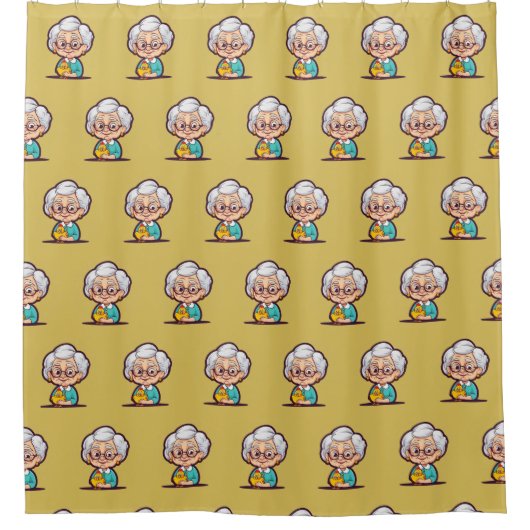 Old Lady Douchegordijn (Voorkant)