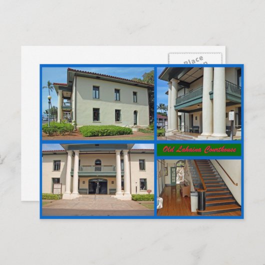 Old Lahaina Courthouse Briefkaart (Voorkant / Achterkant)