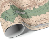 Old Lewis and Clark National Forest Map (1900) Cadeaupapier (Rol Hoek)