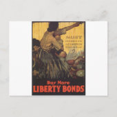 Old "Liberty Bonds" US War Poster c. 1918 Briefkaart (Voorkant)