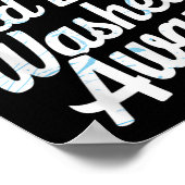 Old Life Washed Water Baptism Bible Verse Christia Poster (Hoek)