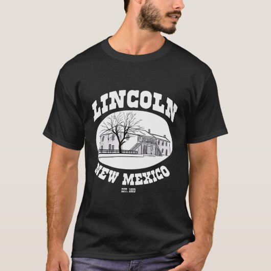 Old Lincoln County Courthouse Lincoln New Mexico E T-shirt (Voorkant)