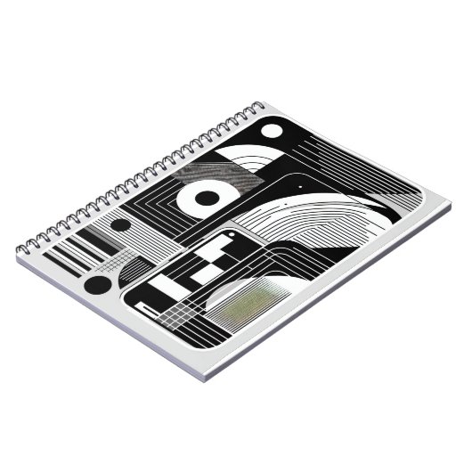 old Linework Pattern Notitieboek (Linkerzijde)