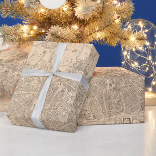 Old Liverpool England Map (1851) UK City Cadeaupapier