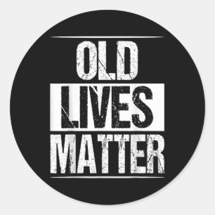 Old Lives 40th 50th 60th Birthday Cadeaus voor man Ronde Sticker