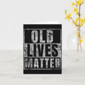 Old Lives Funny Birthday Party Gag Gift For Dad  Kaart (Gele Bloem)