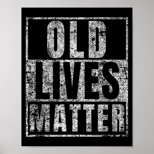 Old Lives Funny Birthday Party Gag Gift For Dad Poster (Voorkant)
