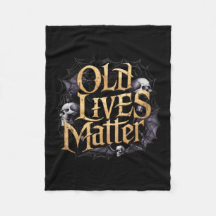 Old Lives Retro Horror Clic Rock Style Art Design Fleece Deken